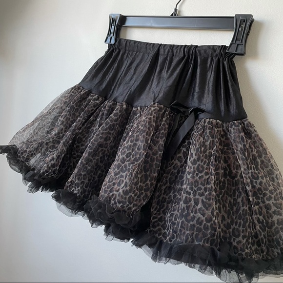 Halloween Cheetah Leopard Tulle Skirt 